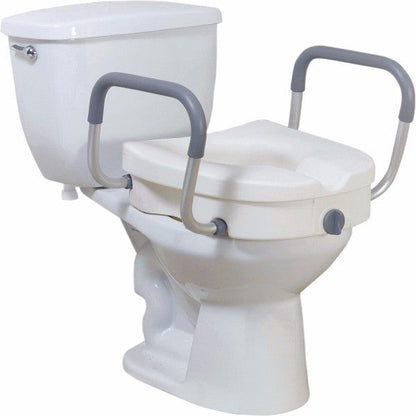 Drive Medical 2-in-1 Locking Raised Toilet Seat