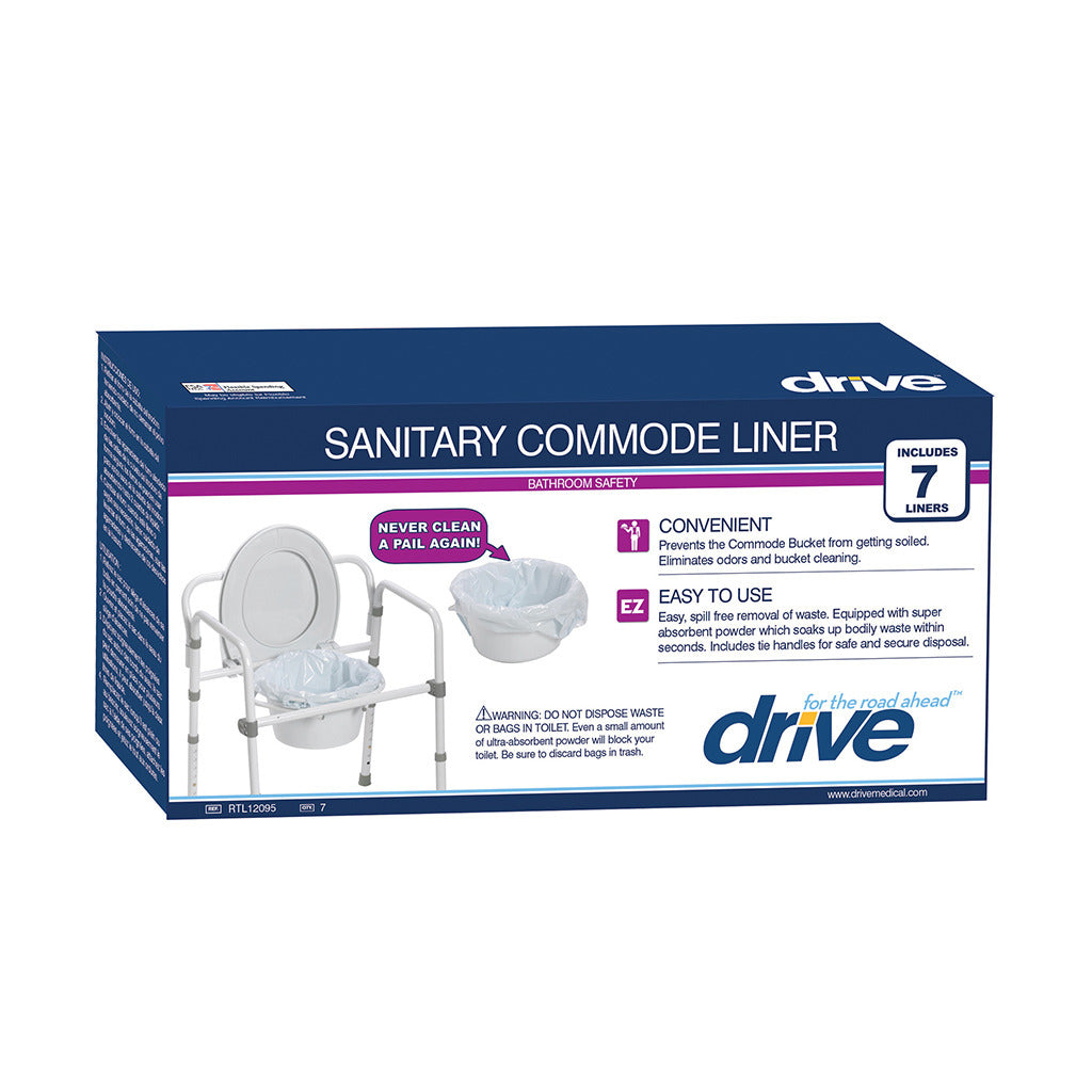 Commode Pail Liner, Pack of 42 By Drive Medical