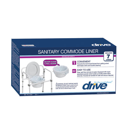 Commode Pail Liner, Pack of 42 By Drive Medical