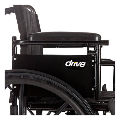 Cruiser X4 Lightweight Dual Axle Wheelchair with Adjustable Detatchable Arms By Drive Medical