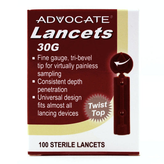 Advocate Twist-Top Lancets 30G 100/Box