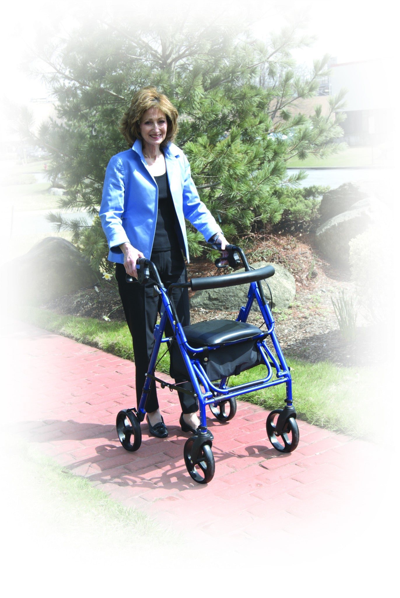 Duet Dual Function Transport Wheelchair Walker Rollator