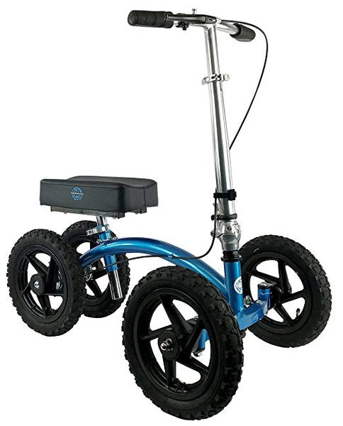 NEW KNEEROVER QUAD ALL TERRAIN KNEE WALKER IN METALLIC BLUE