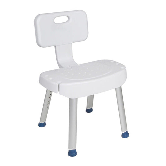 Bathroom Safety Shower Chair with Folding Back By Drive Medical