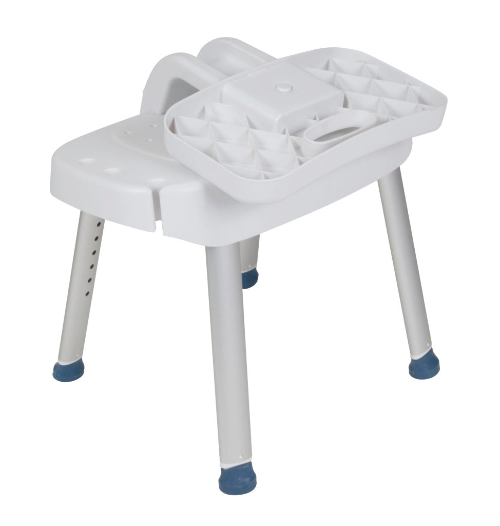 Bathroom Safety Shower Chair with Folding Back By Drive Medical