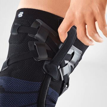 GenuTrain® OA Orthosis for compression and unloading of the knee joint.