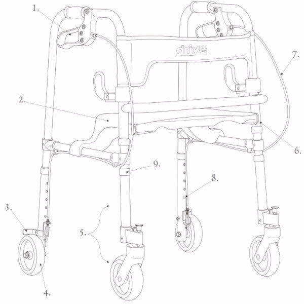 Parts For Clever-Lite Adult Walker