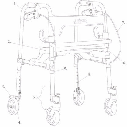 Parts For Clever-Lite Adult Walker