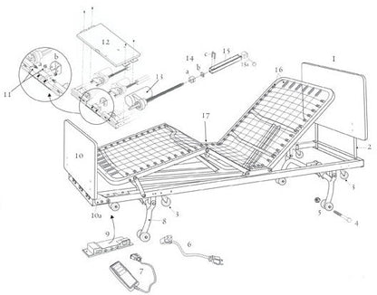 Full-Electric LTC Low Bed Replacement Parts