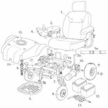 Medalist Power Wheel Chair Replacement Parts