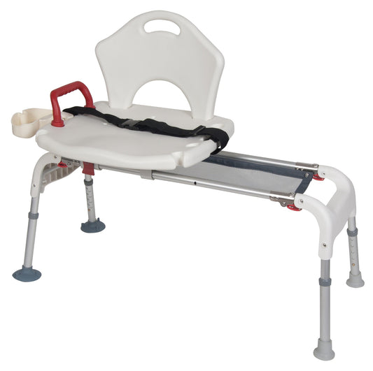 Folding Universal Sliding Transfer Bench by Drive Medical