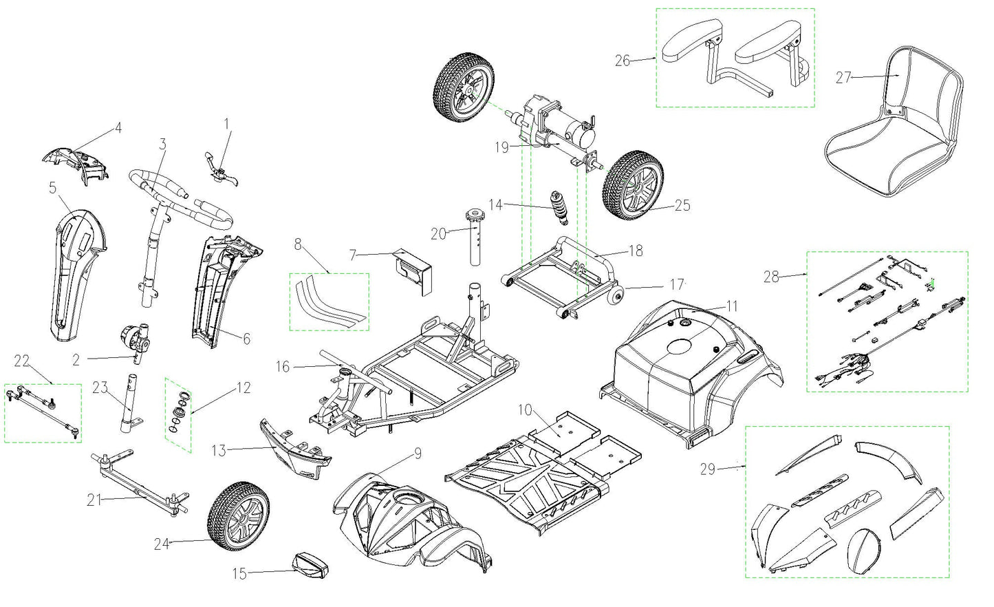 Ventura 4 DLX Replacement Parts