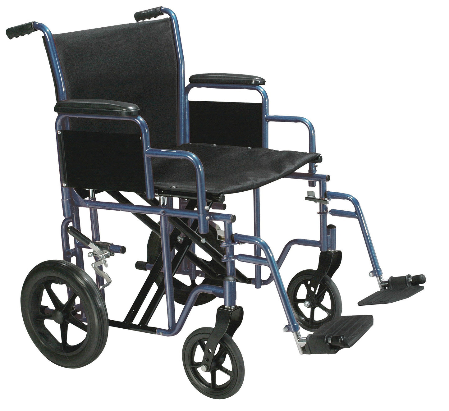 Bariatric Heavy Duty Transport Wheelchair with Swing Away Footrest