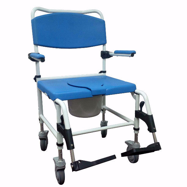 Drive Medical Bariatric Aluminum Rehab Shower Commode Chair