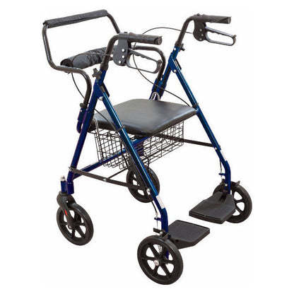 Roscoe Transport Rollator With Padded Seat