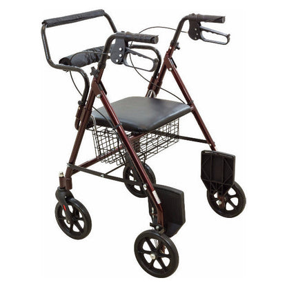 Roscoe Transport Rollator With Padded Seat