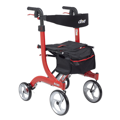 Nitro Euro Style Tall Walker Rollator 10" Casters