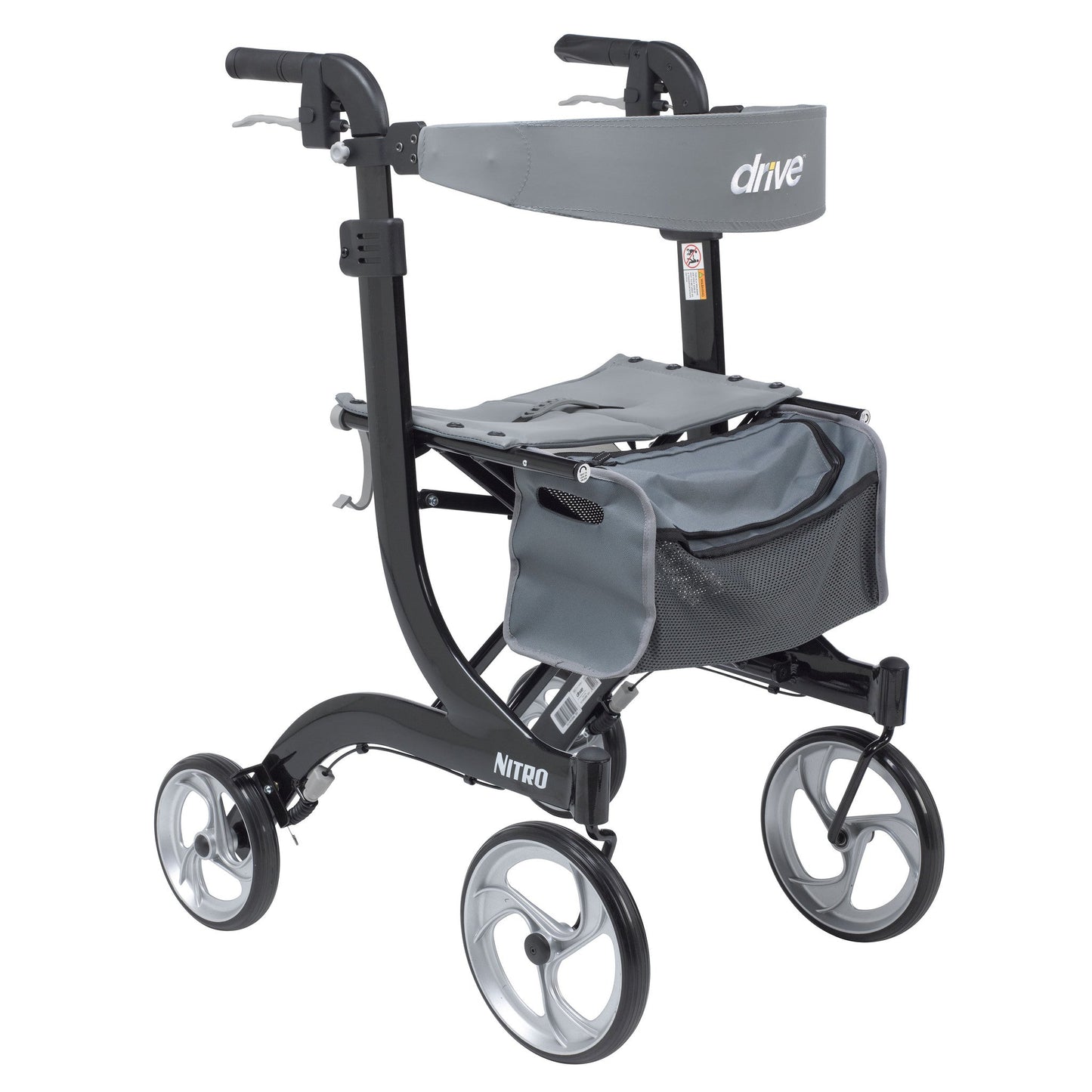 Nitro Euro Style Tall Walker Rollator 10" Casters