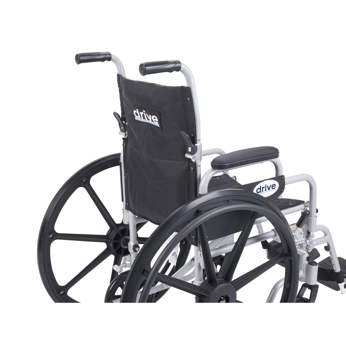 Poly Fly Light Weight Transport Wheelchair with Swing away Footrests