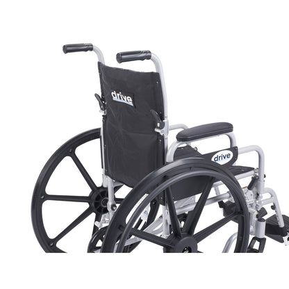 Poly Fly Light Weight Transport Wheelchair with Swing away Footrests